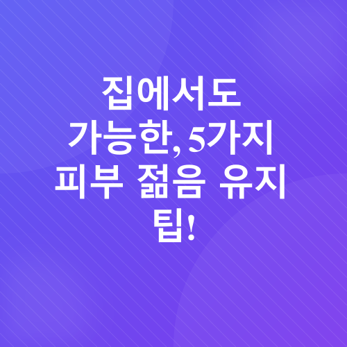 피부 노화 관리_2