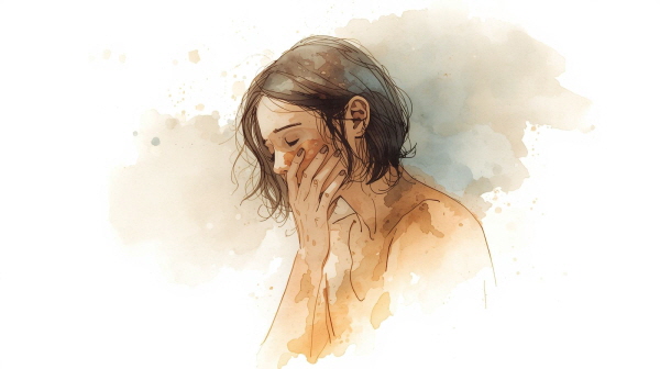 INFP의 죄책감은 결국 이상과 진심을 지키고 싶다는 마음에서 비롯됩니다. 그만큼 이들은 자신의 마음과 관계를 진지하게 생각하는 사람들입니다에 관한 그림입니다.