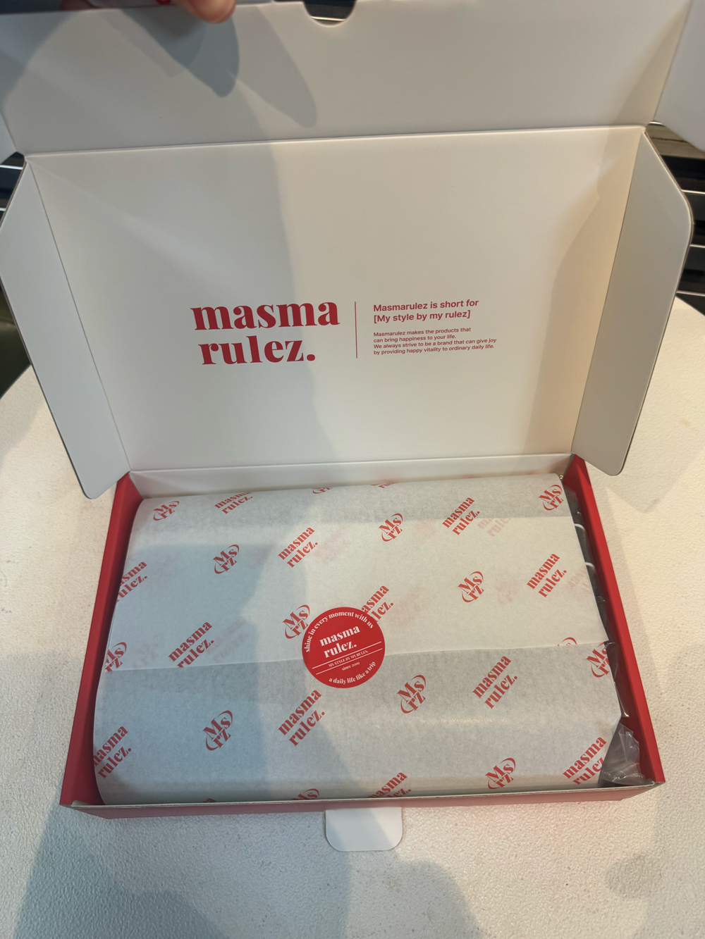 마스마룰즈 Masmarulez 니트 목도리 & 장갑 선물세트 언박싱