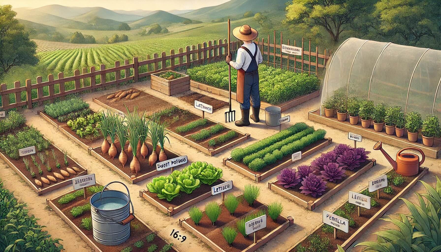 초보 귀농인과 도시 텃밭 운영자에게 잘 어울리는 농장 장면