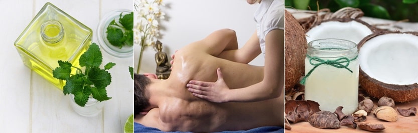 근육통 치료를 위한 오일