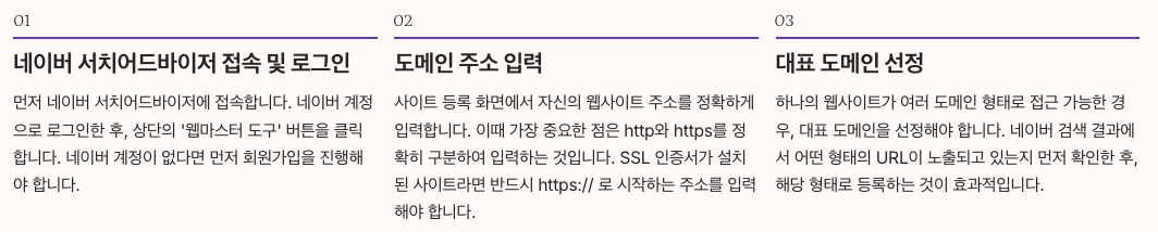 네이버 웹마스터도구 - 사이트 등록 방법 - 첫 번째 단계 정리