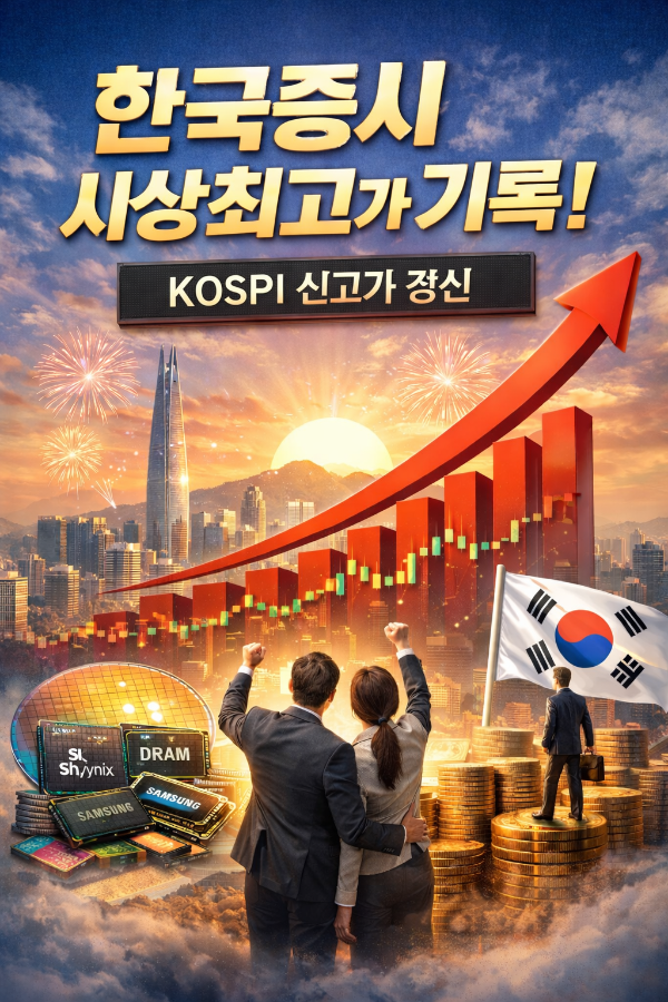 한국증시 사상최고가 기록! 코스피 신기록 경신 배경과 향후 전망