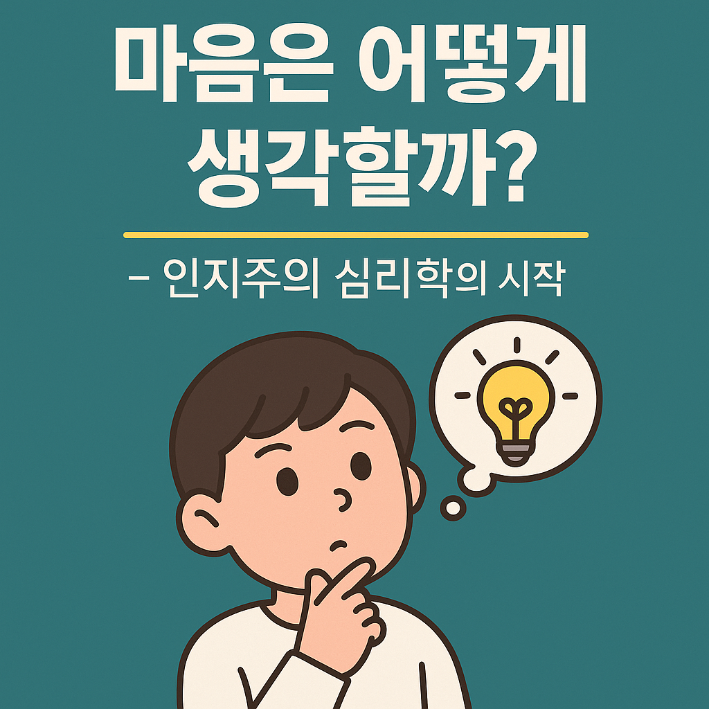 인지주의 심리학의 시작 &ndash; 마음은 어떻게 생각할까?