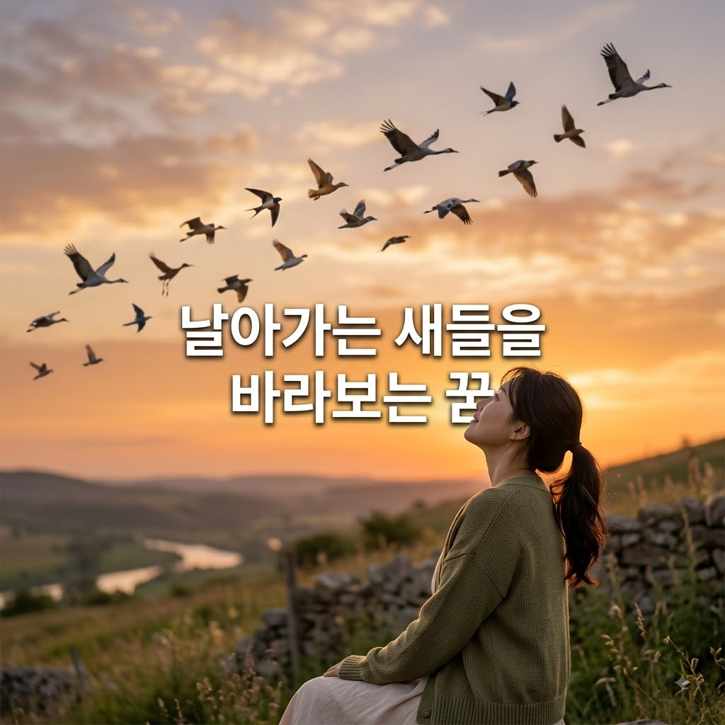 날아가는 새들을 바라보는 꿈