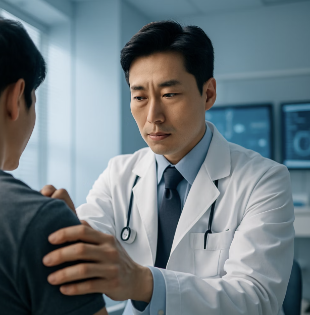 증상 4: 어깨 앞쪽의 뚜렷한 압통점