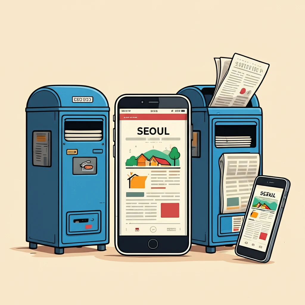 서울 교차로 부동산 지면 신문 보기와..