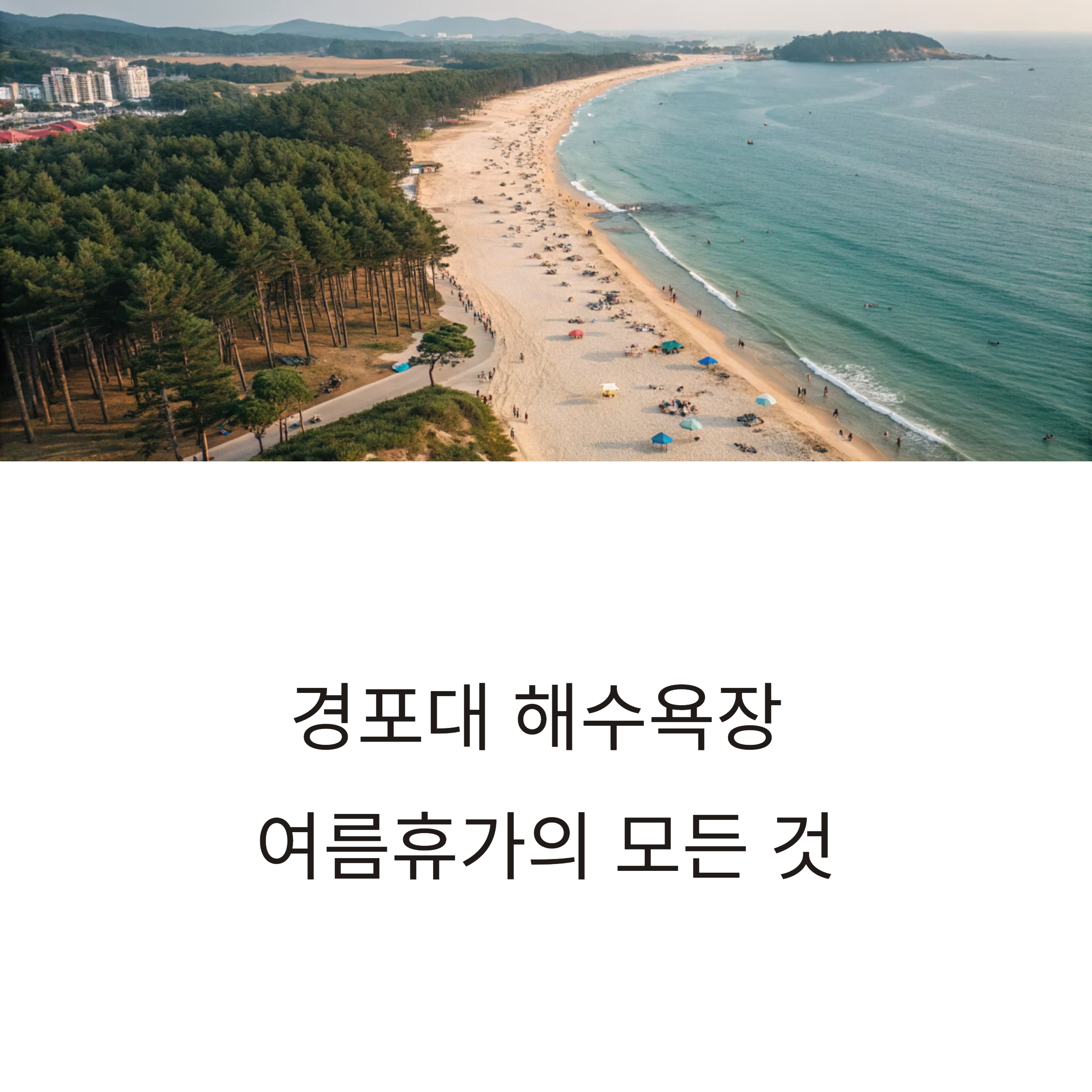 경포대 해수욕장 여름휴가