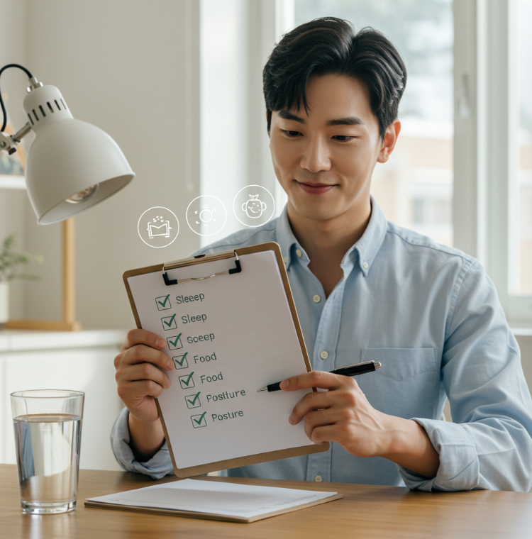 당장 해볼 생활습관 체크리스트