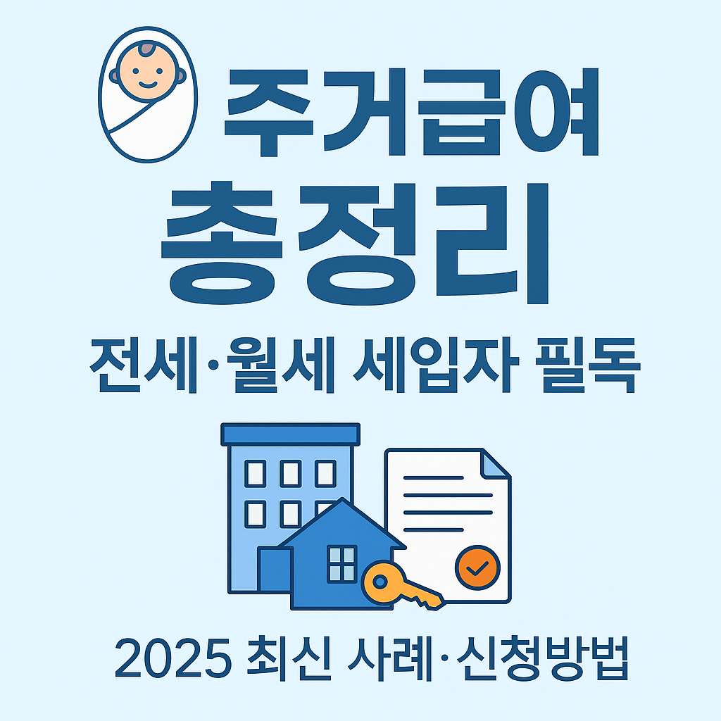 전세&middot;월세 세입자를 위한 주거급여 사례 2025 조건부터 신청방법까지 총정리