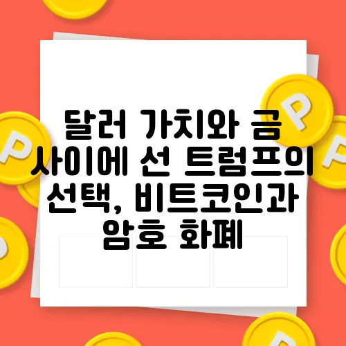 달러 가치와 금 사이에 선 트럼프의 선택, 비트코인과 암호 화폐