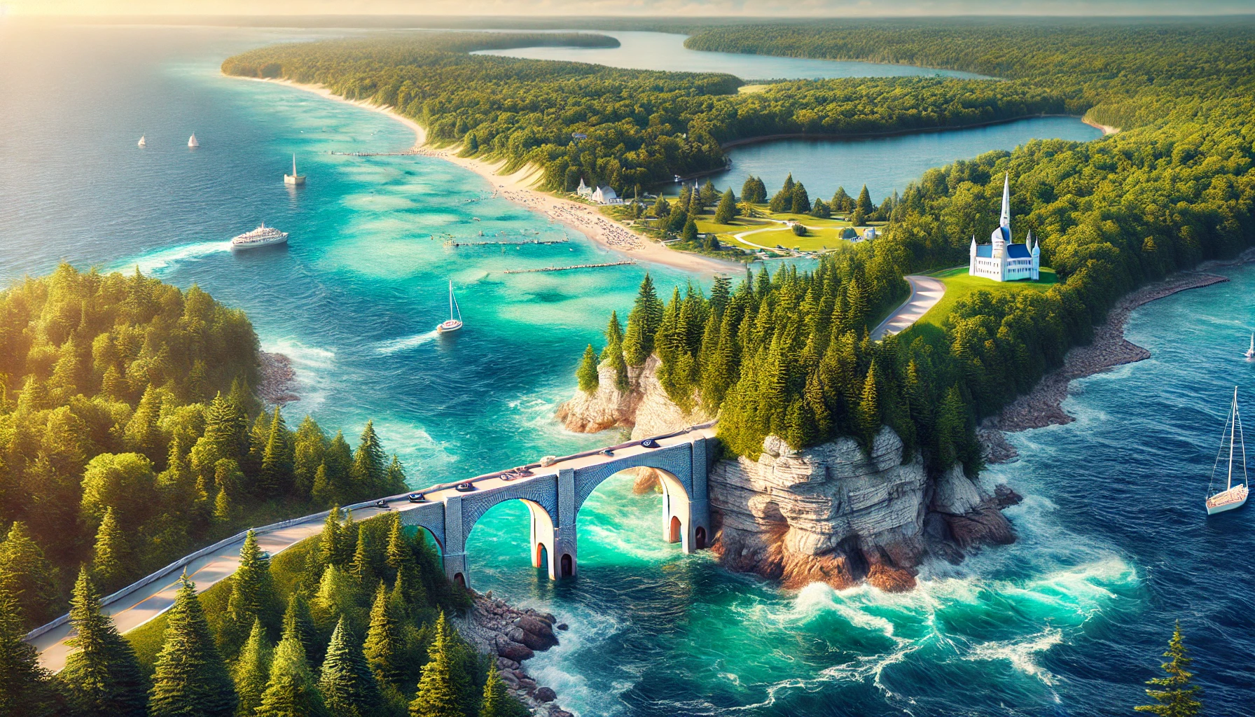 미시간의 맥키노 섬