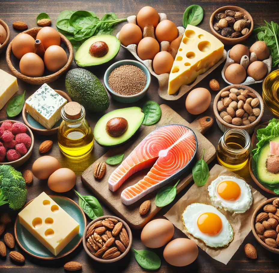 대표적인 저탄고지 식단의 이미지