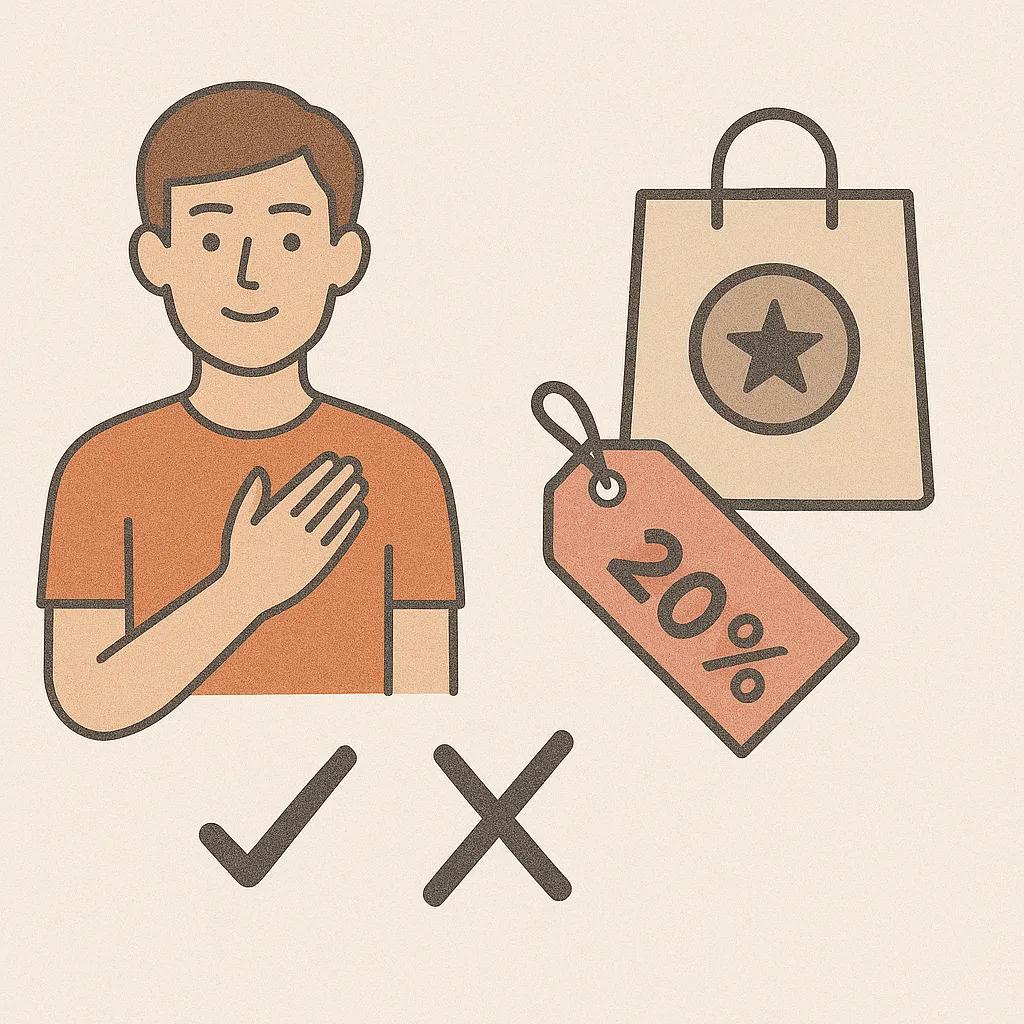 브랜드-충성도를-상징하는-일러스트-이미지로-할인이-없어도-소비자가-브랜드-제품을-선택하는-이유를-표현