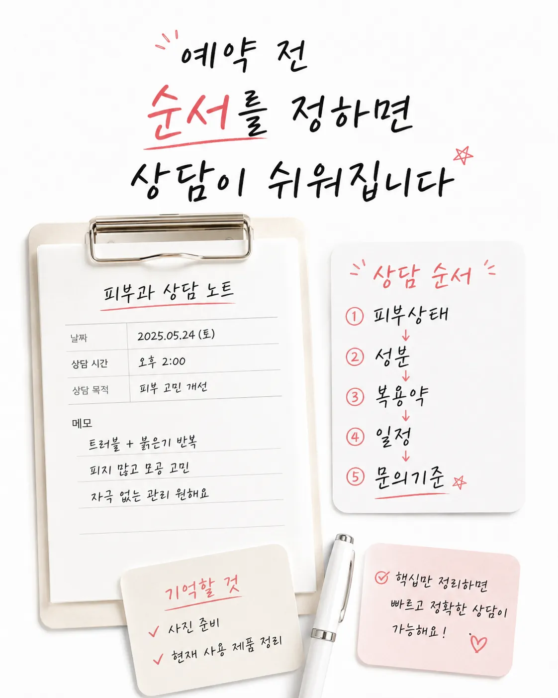 피부과 시술 전 점검 순서