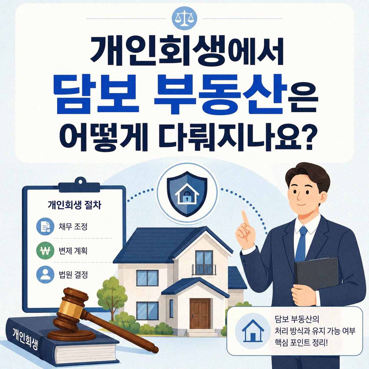개인회생 시 부동산 담보 채무는 어떻게 정리되나요