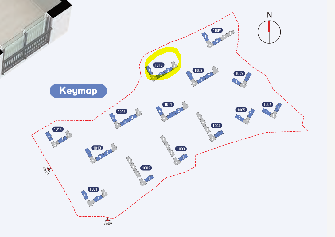 성남판교대장A-10블록 단지내 위치