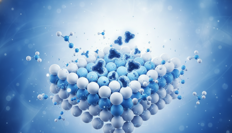 소금 결정이 수분과 먼지를 흡수하는 과학적 원리 시각화