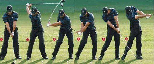 골프 다운스윙 순서 익히기 힙턴 상체회전 샬로잉 연습_1