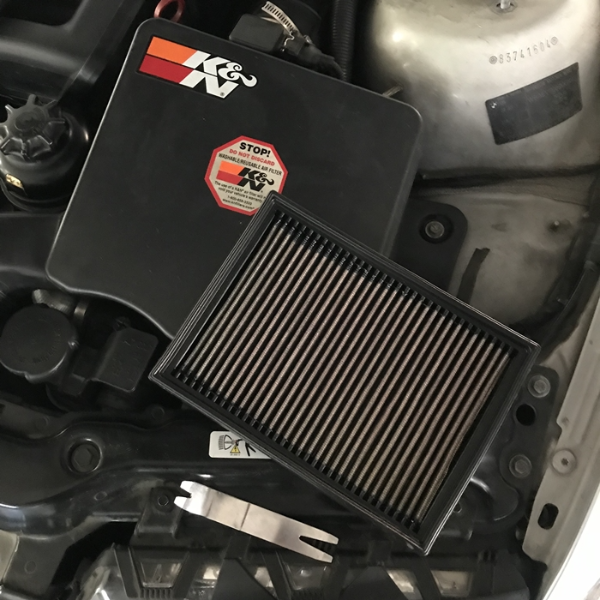 K&N 에어필터 탈거