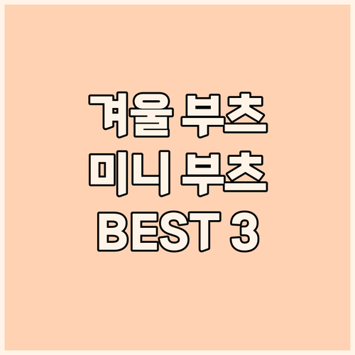 겨울 부츠 쇼핑 고민 끝 여성 클래식..