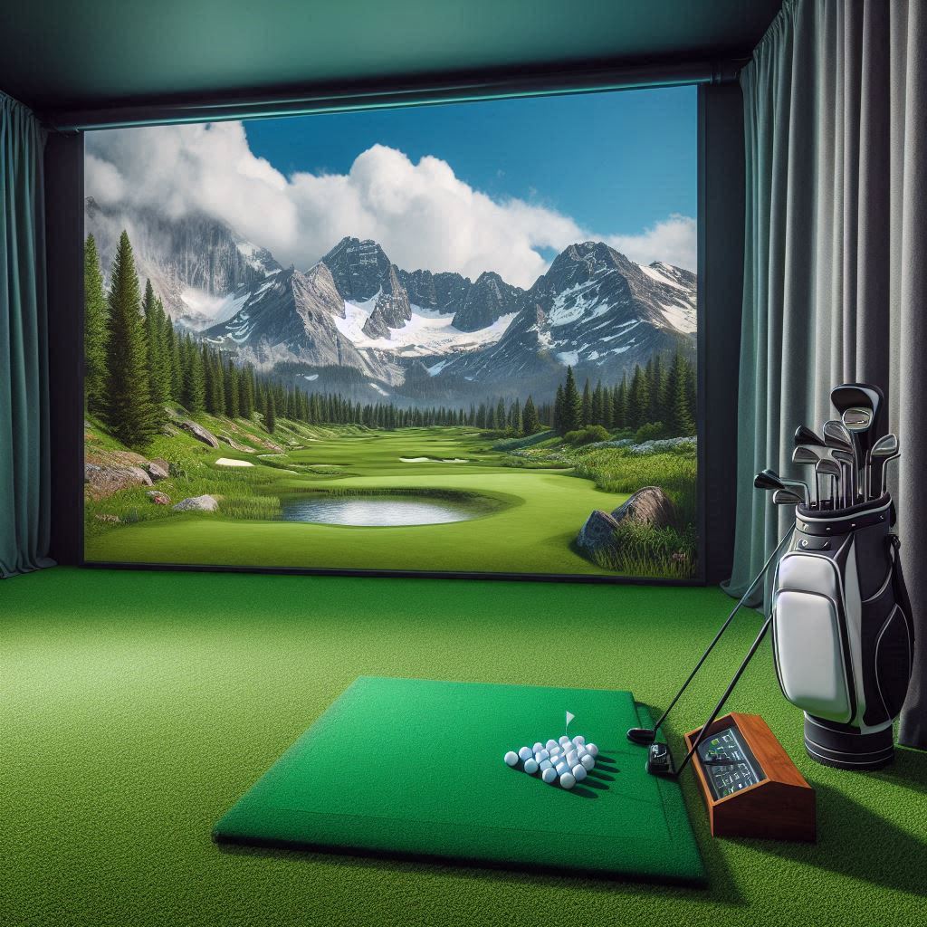스크린골프장 배경