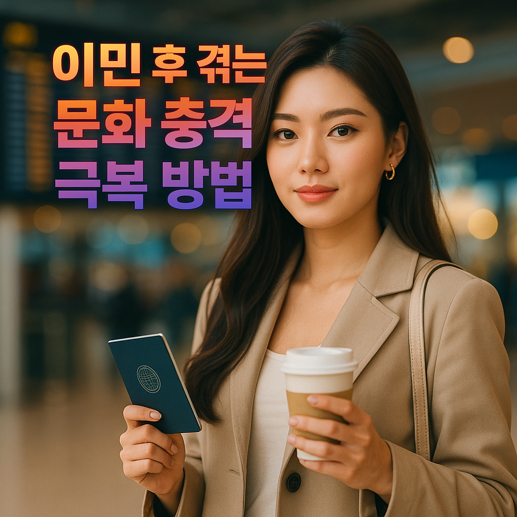 이민 후 문화 충격, 현명하게 넘기는 방법