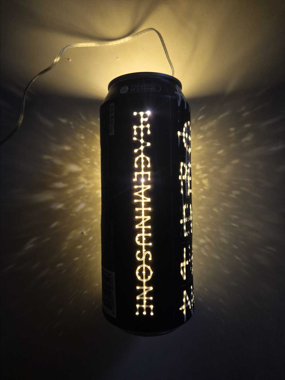 완성한 지디 하이볼 조명을 켠 사진2