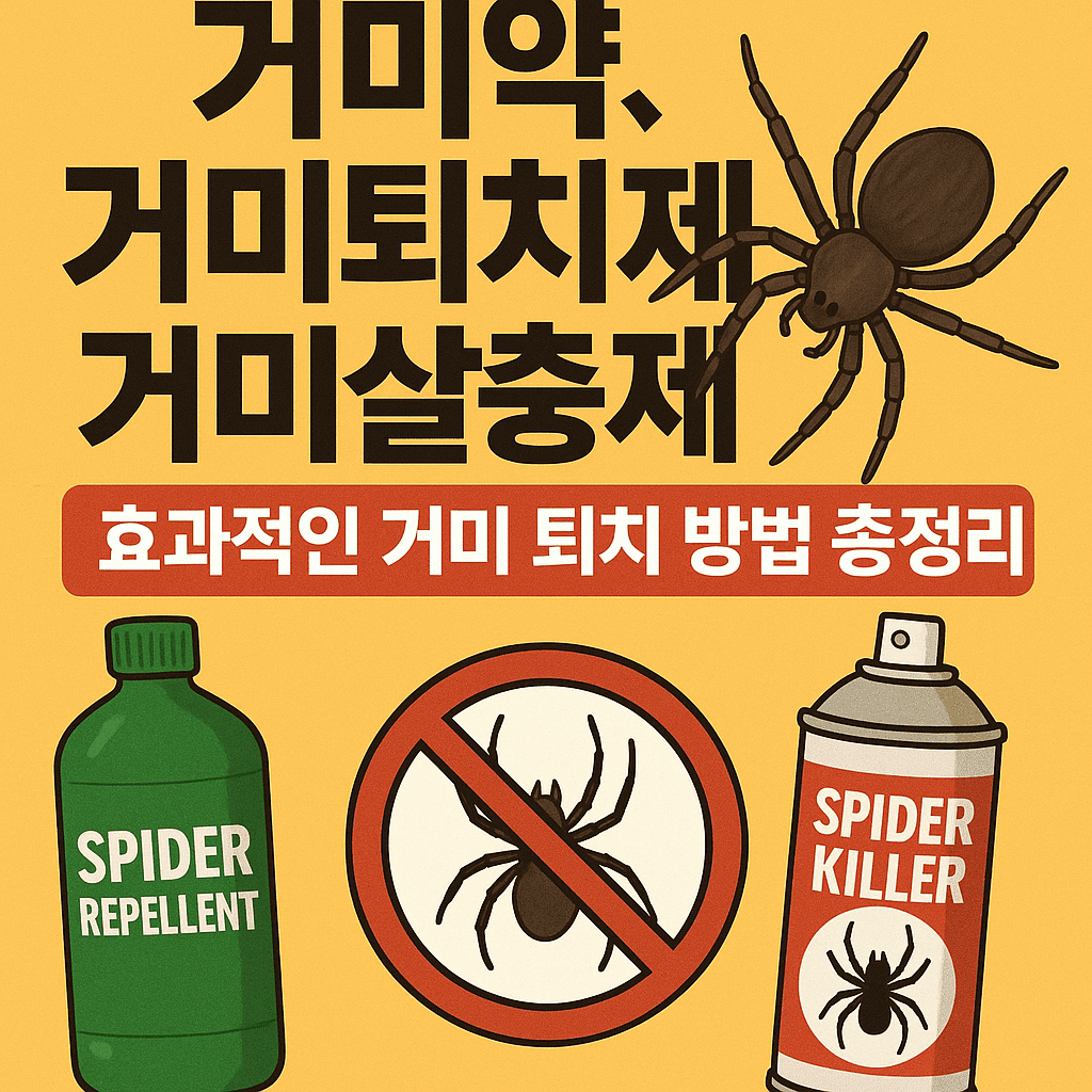 효과적인 거미 퇴치 방법 총정리