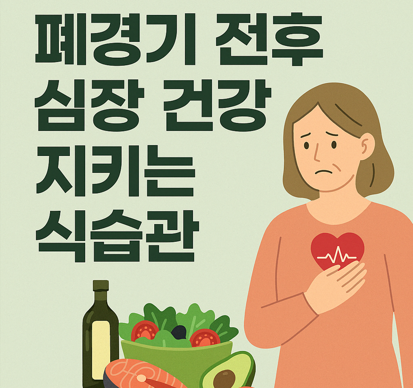 폐경기 전후 심장 건강 지키는 식습관