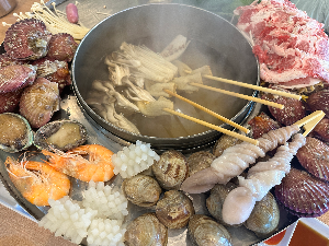 바담칼국수 오이도본점 대표메뉴 꽃쟁반해물칼국수 주문