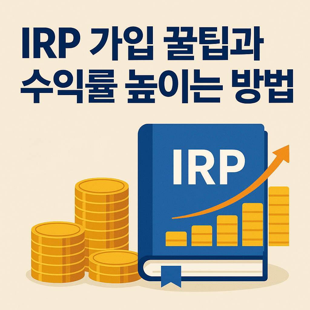IRP퇴직연금 가입 꿀팁
