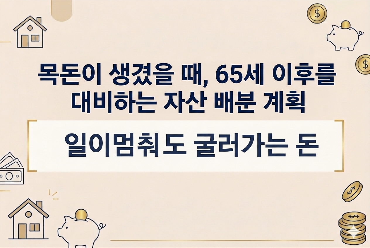목돈이 생겼을 때, 65세 이후를 대비하는 자산 배분 계획