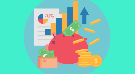 투자대비 성장률 상승 이미지