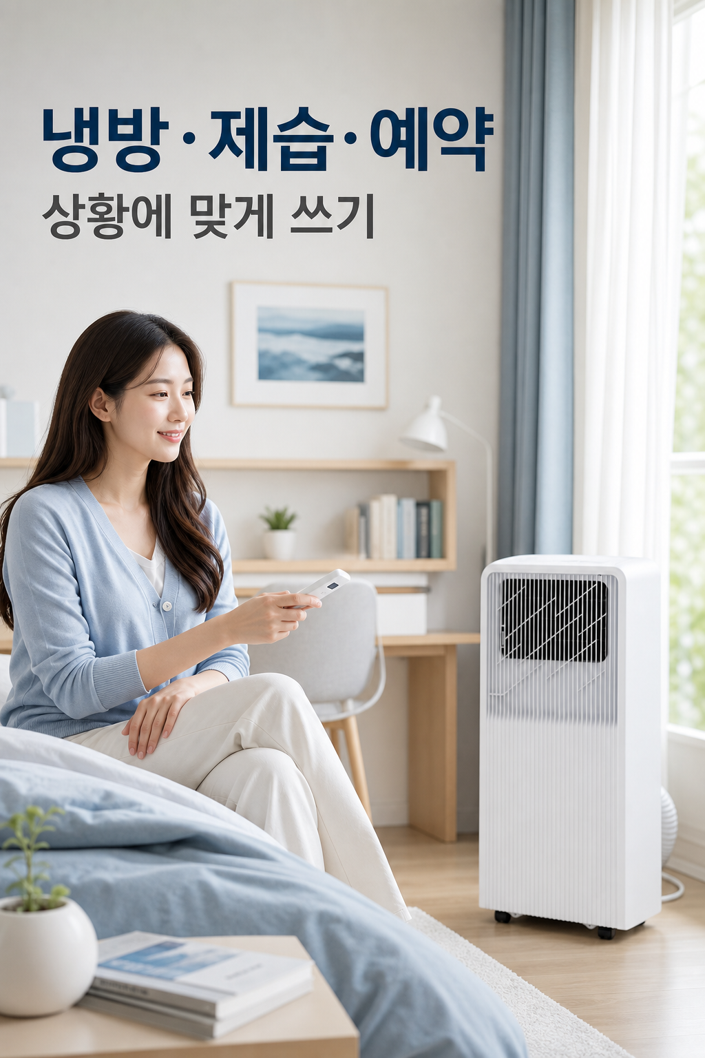 냉방 제습 예약 상황에 맞게 쓰기 이미지