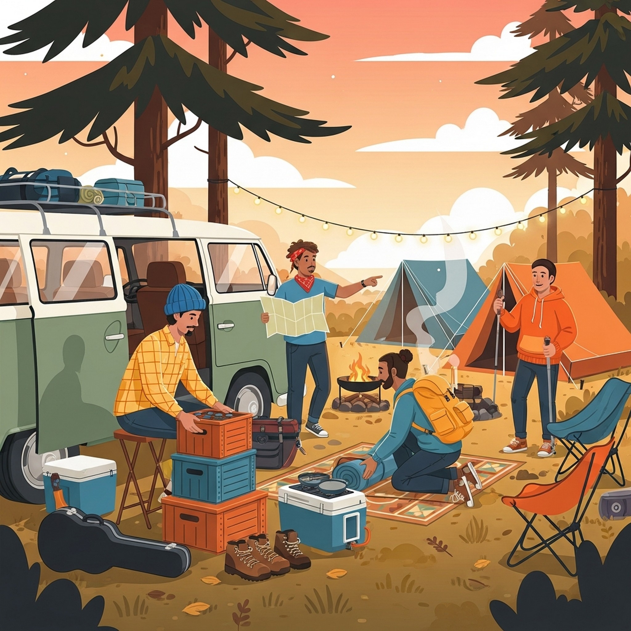 차량 배치 짐 정리