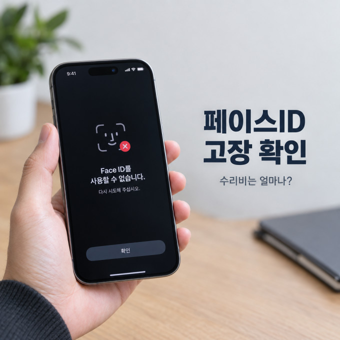 아이폰 페이스아이디 고장 확인과 수리 비용