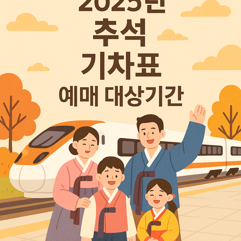 추석 기차표 대상기간