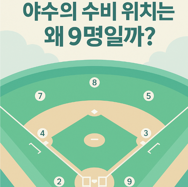 야수의 수비 위치는 왜 9명일까 이미지