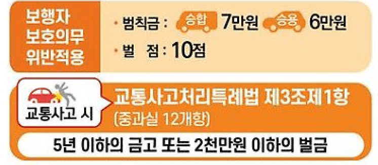 우회전법-벌금및범칙금