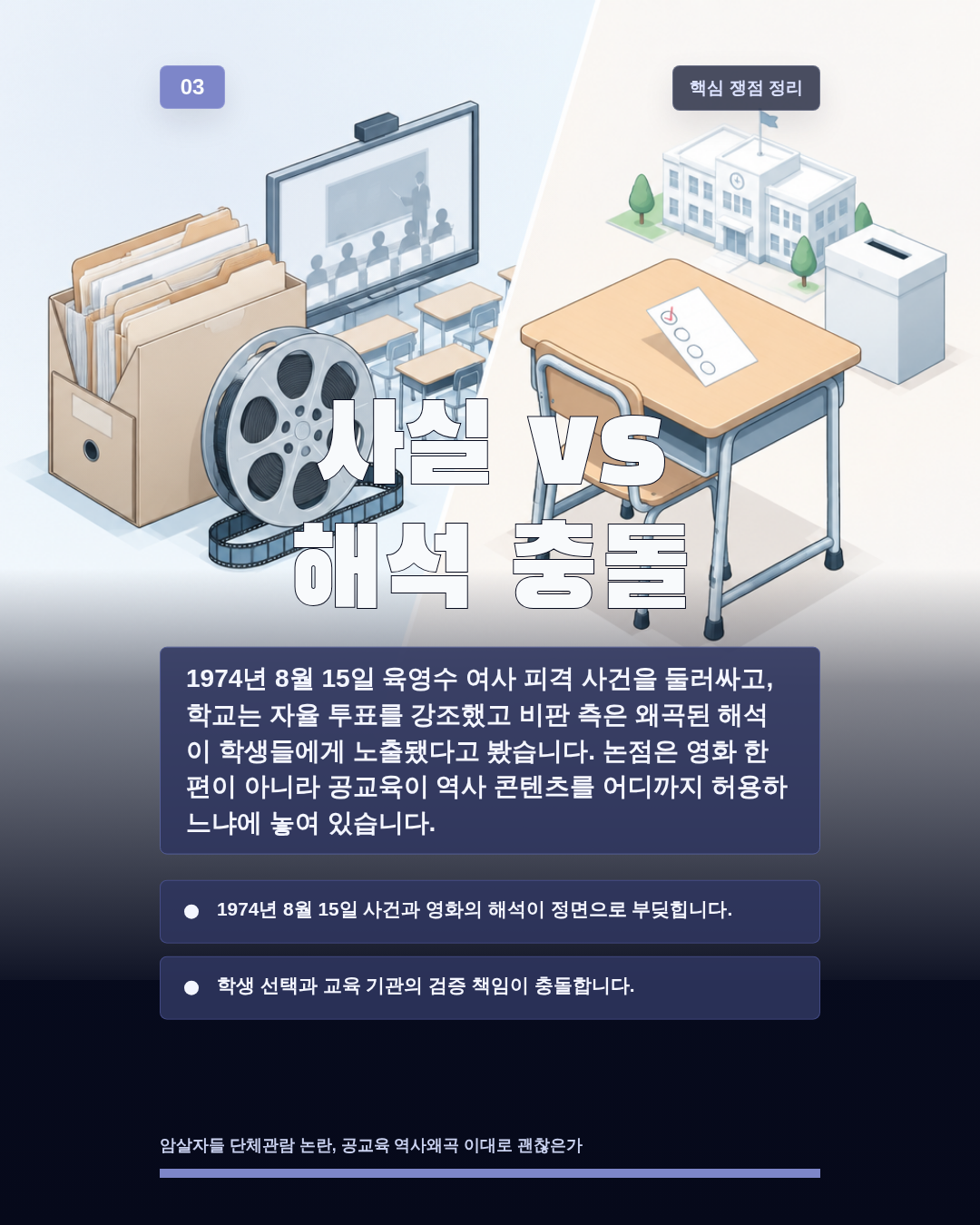 사실 vs 해석 충돌