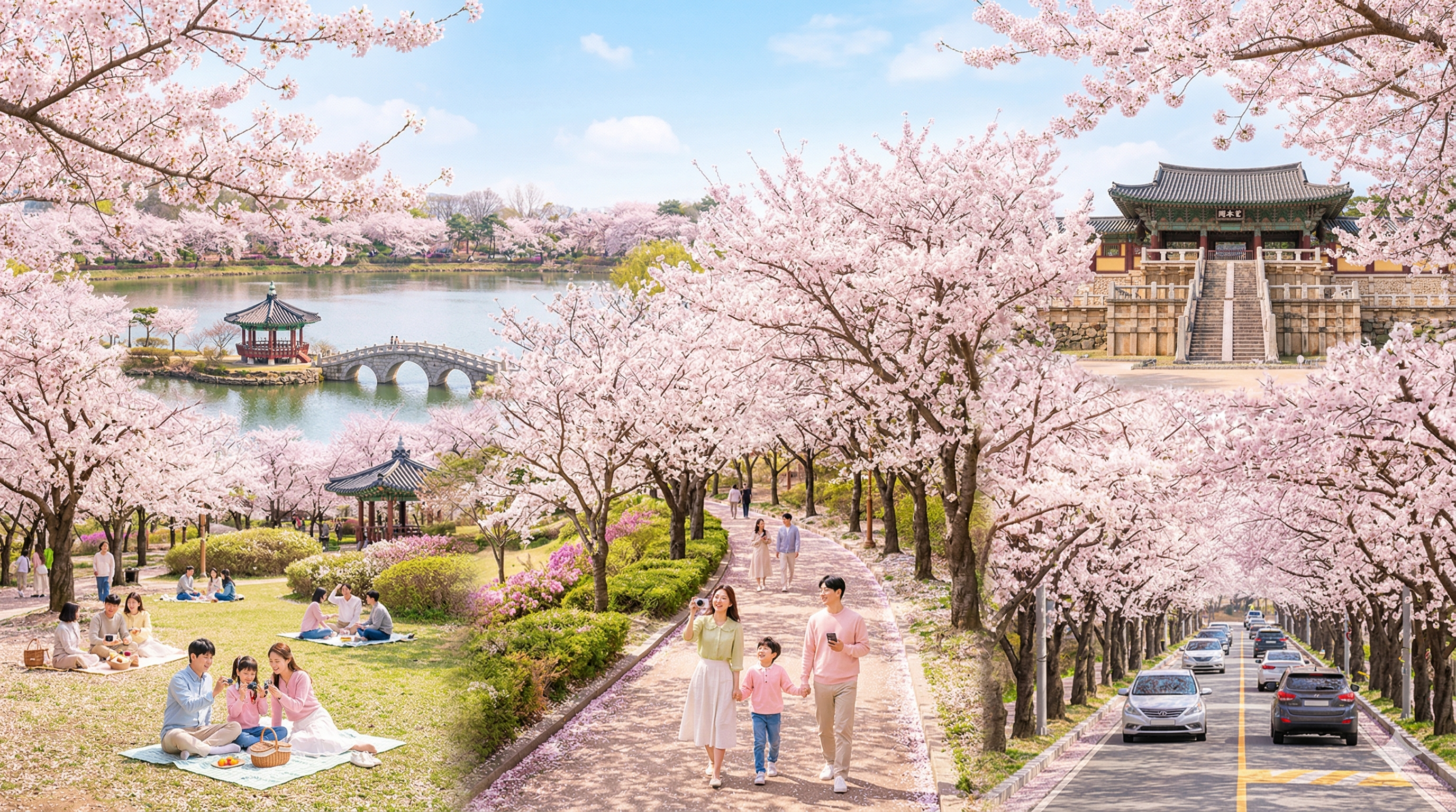 2026년 벚꽃 개화 시기 및 전국 테마별 벚꽃 명소 완벽 정리