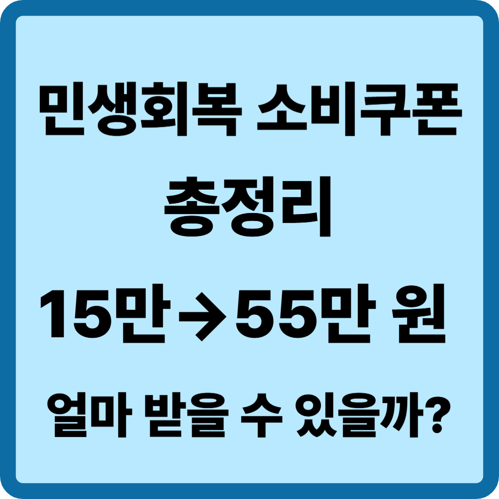 민생회복 소비쿠폰 신청방법