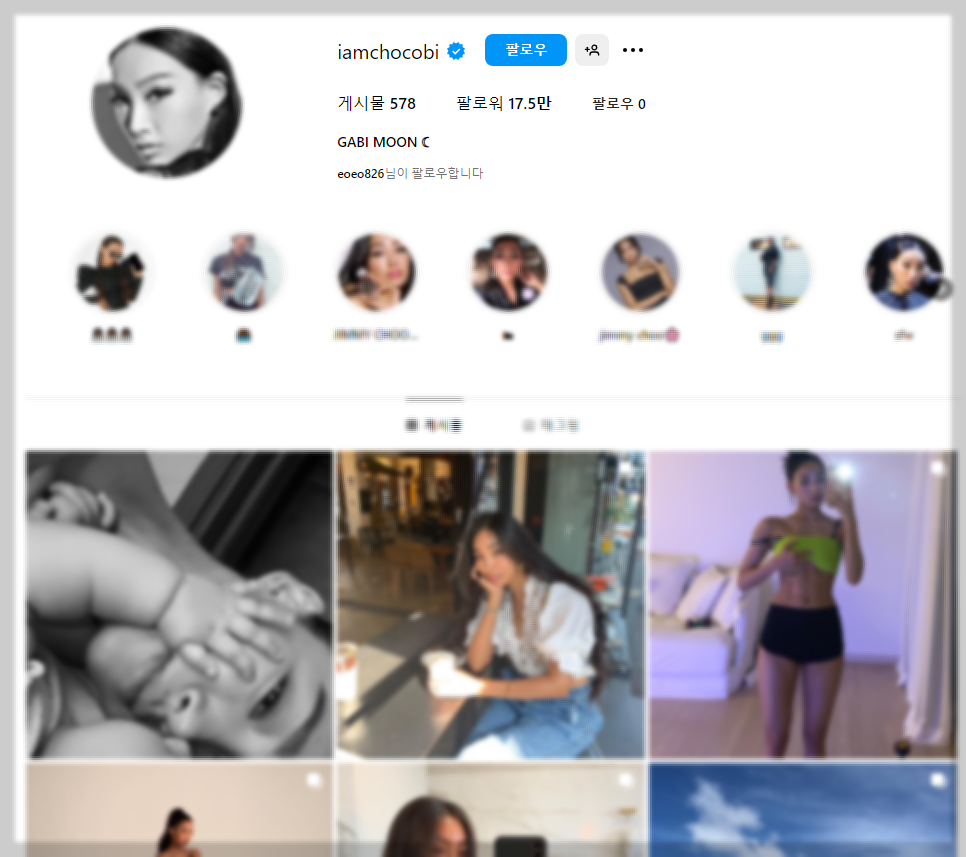 문가비 인스타그램, 정우성 인스타그램 계정