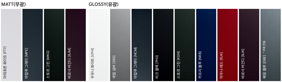 GV80 쿠페 외장 색상