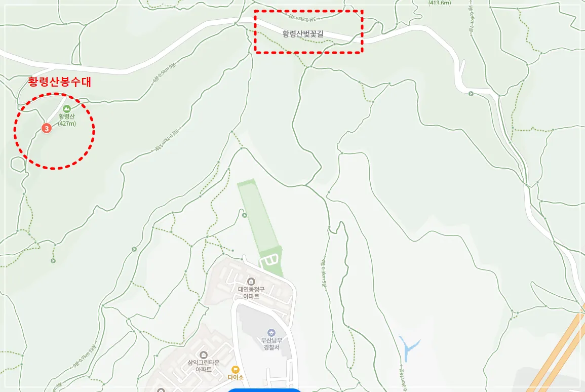 황령산-올라가는길-지도