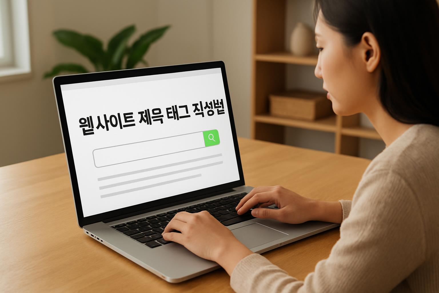 웹사이트 제목 태그 작성법 — 검색엔진과 사용자에 맞춘 실전 가이드