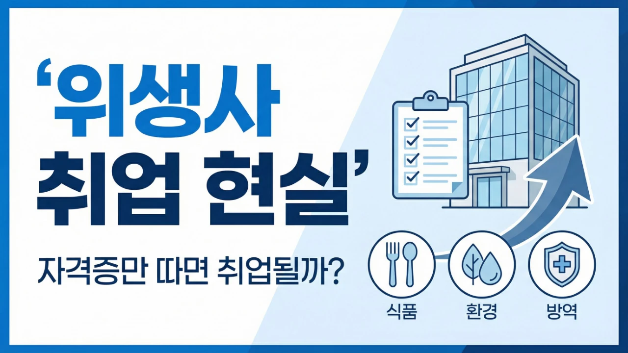 위생사 취업 현실과 주요 취업처를 정리한 대표이미지