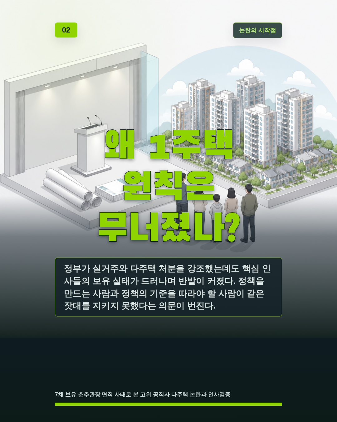 왜 1주택 원칙은 무너졌나?
