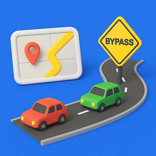 고속도로 우회 안내